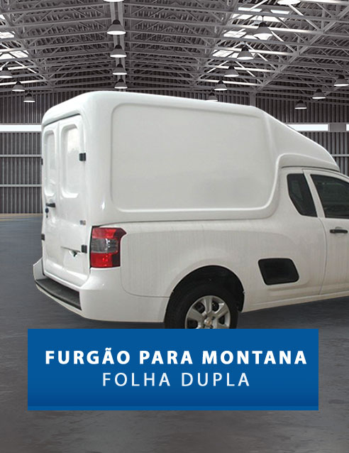 Furgão com Portas Folha Dupla - Capota de Fibra Chevrolet Montana