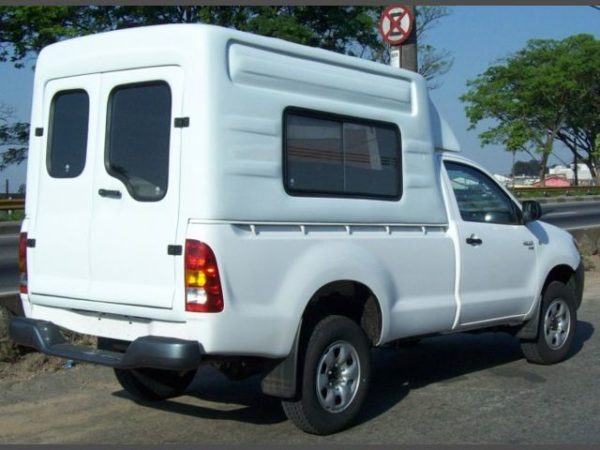 Capota Furgão Folha dupla com Oortas Laterais ou Sem, Hilux cabine simples Capota para Toyota Hilux