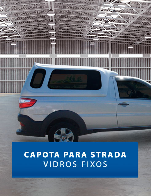 Vidros Fixos - Capota de Fibra Fiat Strada